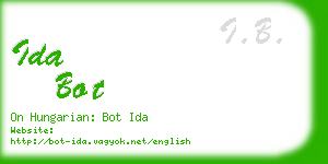 ida bot business card